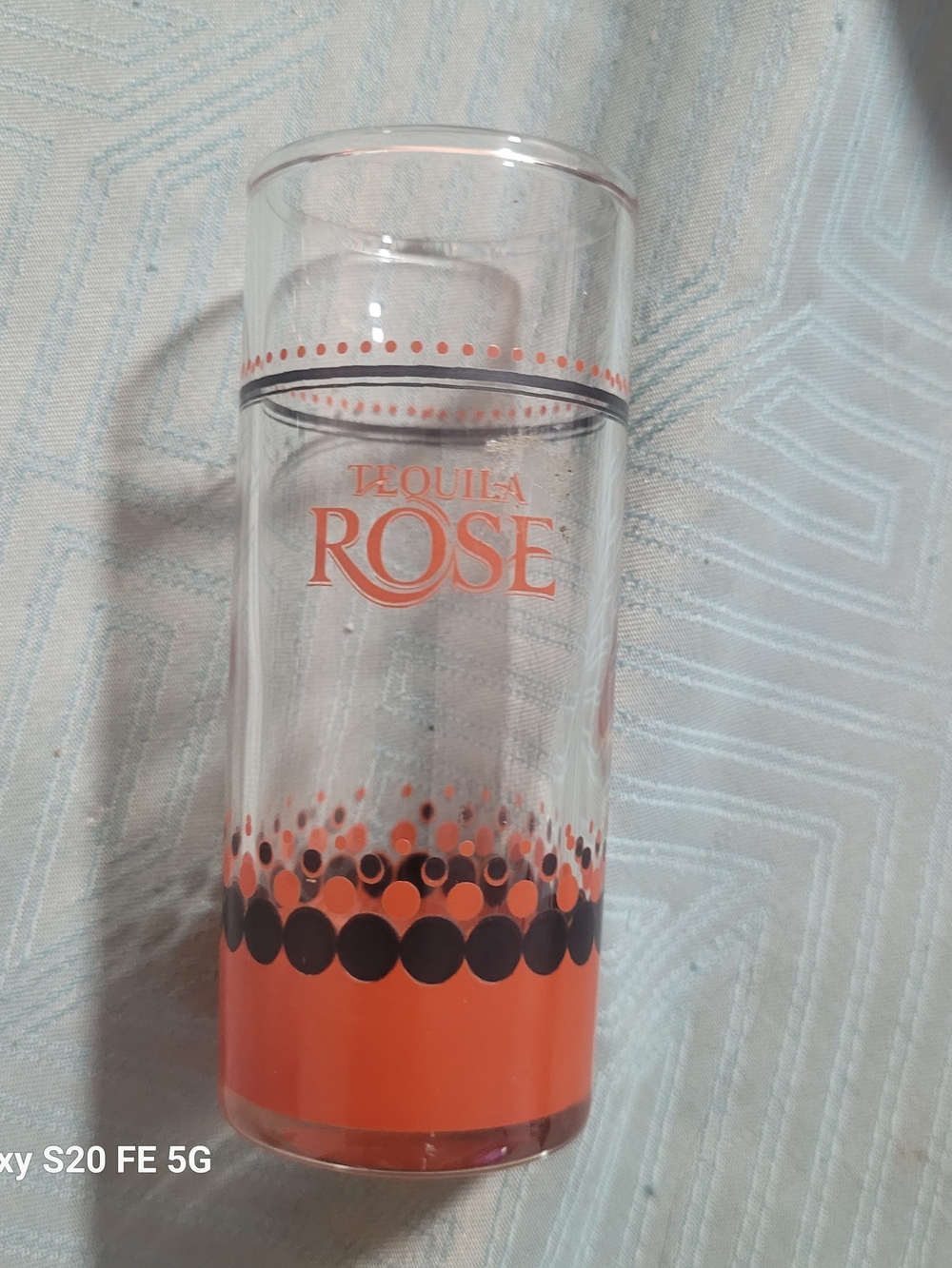 Tequila Rose Branded Red Accent Shot Glass